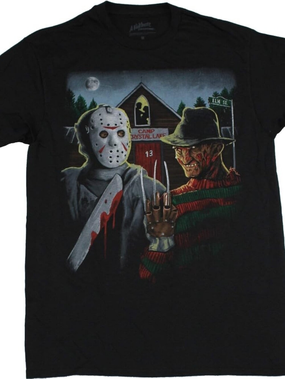 Freddy Kreuger , Jason Vorhees ,Friday the 13th,Nightmare on Elm Street T-Shirt